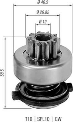 Magneti Marelli 940113020149 - Zobrats, Starteris ps1.lv