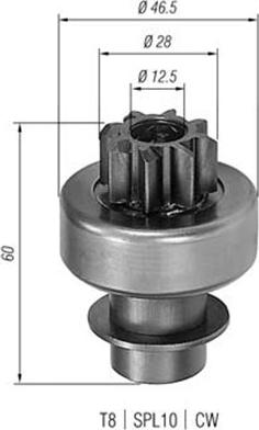 Magneti Marelli 940113020145 - Zobrats, Starteris ps1.lv