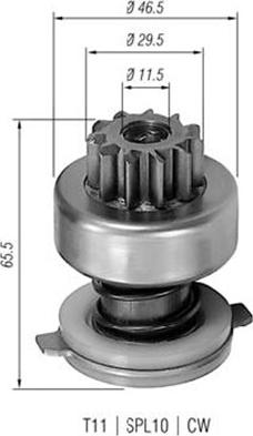 Magneti Marelli 940113020109 - Zobrats, Starteris ps1.lv