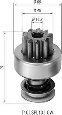 Magneti Marelli 940113020120 - Zobrats, Starteris ps1.lv