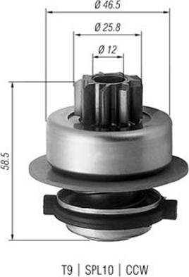 Magneti Marelli 940113020171 - Zobrats, Starteris ps1.lv