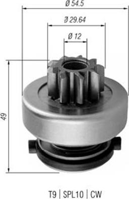 Magneti Marelli 940113020354 - Zobrats, Starteris ps1.lv