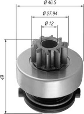 Magneti Marelli 940113020353 - Zobrats, Starteris ps1.lv