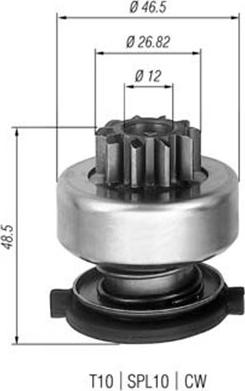 Magneti Marelli 940113020309 - Zobrats, Starteris ps1.lv