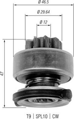 Magneti Marelli 940113020335 - Zobrats, Starteris ps1.lv