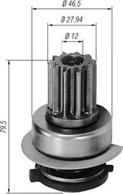 Magneti Marelli 940113020291 - Zobrats, Starteris ps1.lv