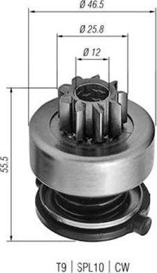 Magneti Marelli 940113020254 - Zobrats, Starteris ps1.lv