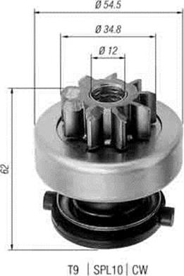 Magneti Marelli 940113020271 - Zobrats, Starteris ps1.lv