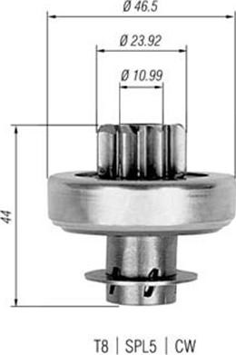 Magneti Marelli 940113020272 - Zobrats, Starteris ps1.lv