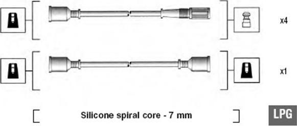 Magneti Marelli 941095580598 - Augstsprieguma vadu komplekts ps1.lv