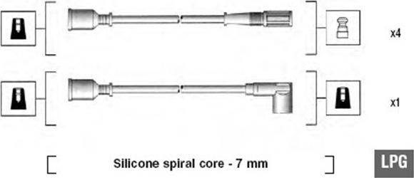 Magneti Marelli 941095570597 - Augstsprieguma vadu komplekts ps1.lv