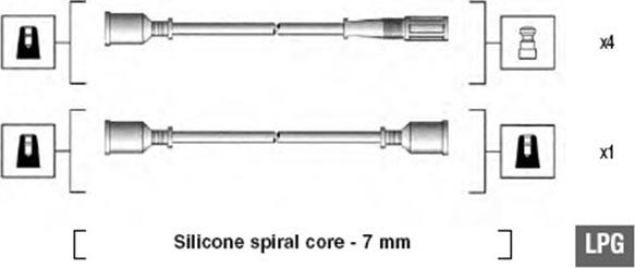 Magneti Marelli 941095000580 - Augstsprieguma vadu komplekts ps1.lv