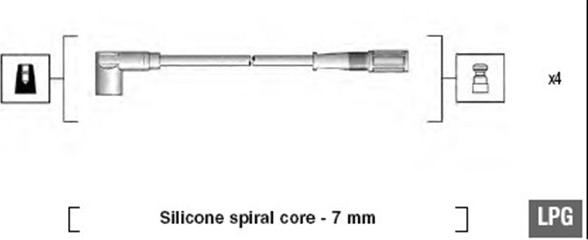 Magneti Marelli 941095780616 - Augstsprieguma vadu komplekts ps1.lv