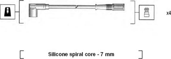 Magneti Marelli 941095720610 - Augstsprieguma vadu komplekts ps1.lv