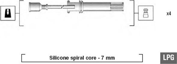 Magneti Marelli 941045280515 - Augstsprieguma vadu komplekts ps1.lv