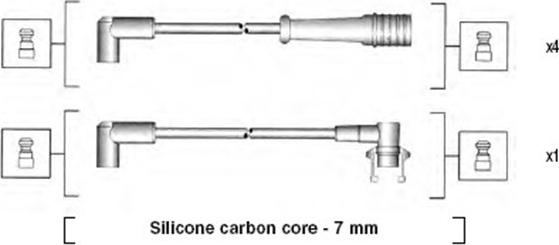 Magneti Marelli 941145440741 - Augstsprieguma vadu komplekts ps1.lv