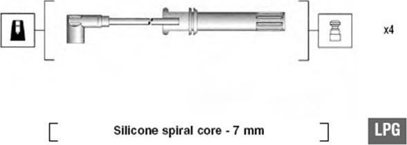 Magneti Marelli 941105160640 - Augstsprieguma vadu komplekts ps1.lv