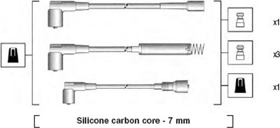 Magneti Marelli 941125440692 - Augstsprieguma vadu komplekts ps1.lv