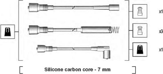 Magneti Marelli 941125160670 - Augstsprieguma vadu komplekts ps1.lv