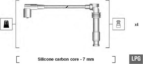 Magneti Marelli 941125310683 - Augstsprieguma vadu komplekts ps1.lv