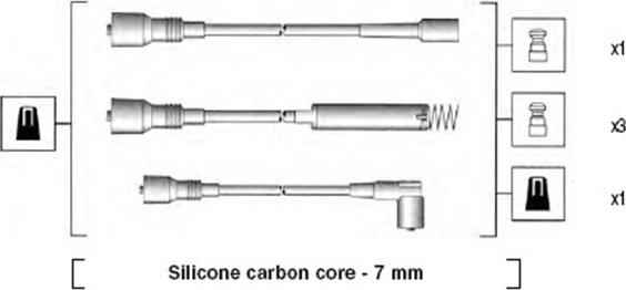 Magneti Marelli 941125370687 - Augstsprieguma vadu komplekts ps1.lv