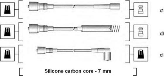 Magneti Marelli 941125280680 - Augstsprieguma vadu komplekts ps1.lv