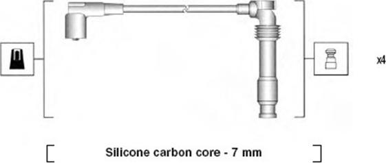 Magneti Marelli 941365110934 - Augstsprieguma vadu komplekts ps1.lv