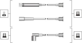 Magneti Marelli 941319170047 - Augstsprieguma vadu komplekts ps1.lv