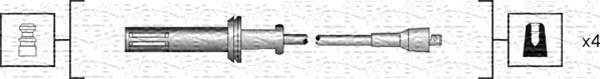 Magneti Marelli 941318111054 - Augstsprieguma vadu komplekts ps1.lv