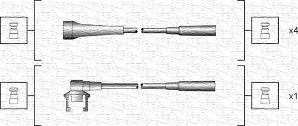 Magneti Marelli 941318111145 - Augstsprieguma vadu komplekts ps1.lv