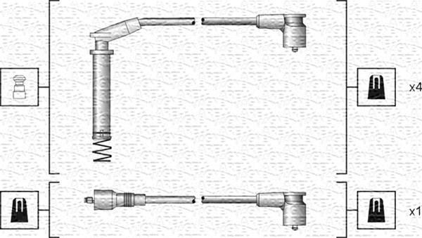 Magneti Marelli 941318111154 - Augstsprieguma vadu komplekts ps1.lv