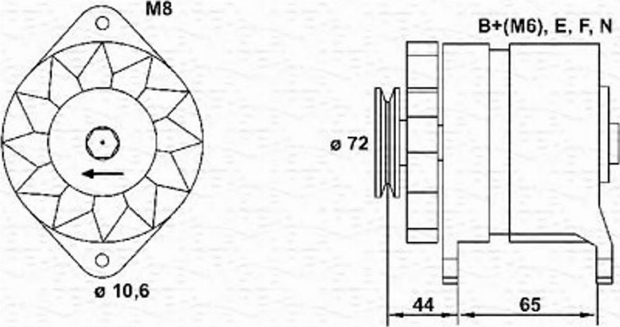 Magneti Marelli 943346018010 - Ģenerators ps1.lv