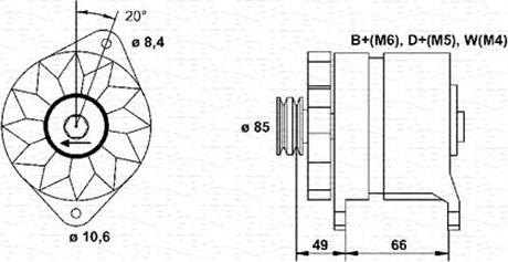 Magneti Marelli 943346131010 - Ģenerators ps1.lv