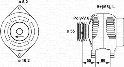 Magneti Marelli 943354075010 - Ģenerators ps1.lv