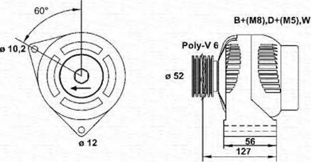 Magneti Marelli 943355095010 - Ģenerators ps1.lv