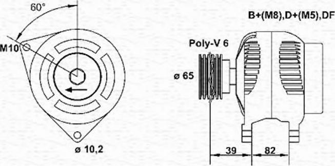 Magneti Marelli 943355096010 - Ģenerators ps1.lv