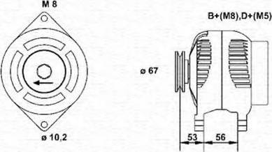 Magneti Marelli 943355015010 - Ģenerators ps1.lv