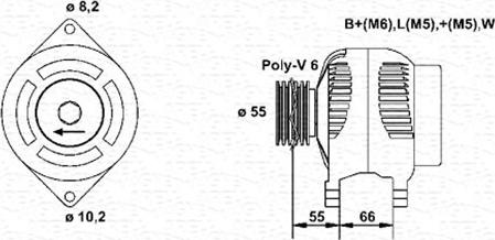 Magneti Marelli 943355024010 - Ģenerators ps1.lv