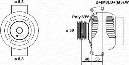 Magneti Marelli 943355134010 - Ģenerators ps1.lv