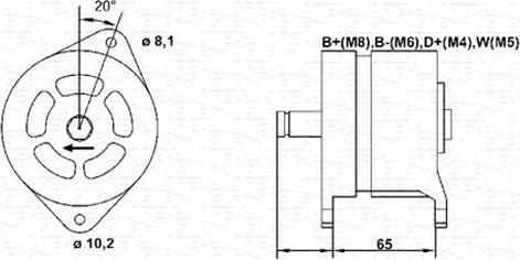 Magneti Marelli 943355232010 - Ģenerators ps1.lv