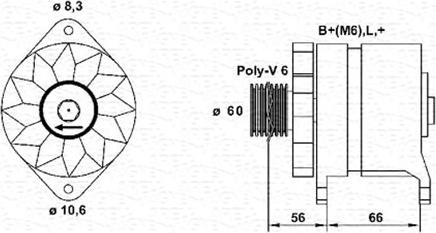 Magneti Marelli 943356949010 - Ģenerators ps1.lv