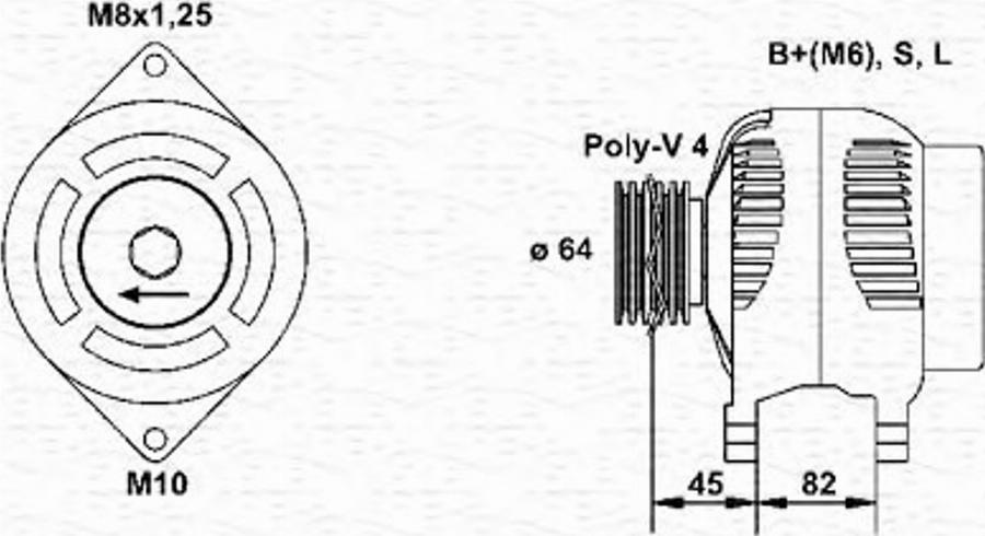 Magneti Marelli 943356941010 - Ģenerators ps1.lv