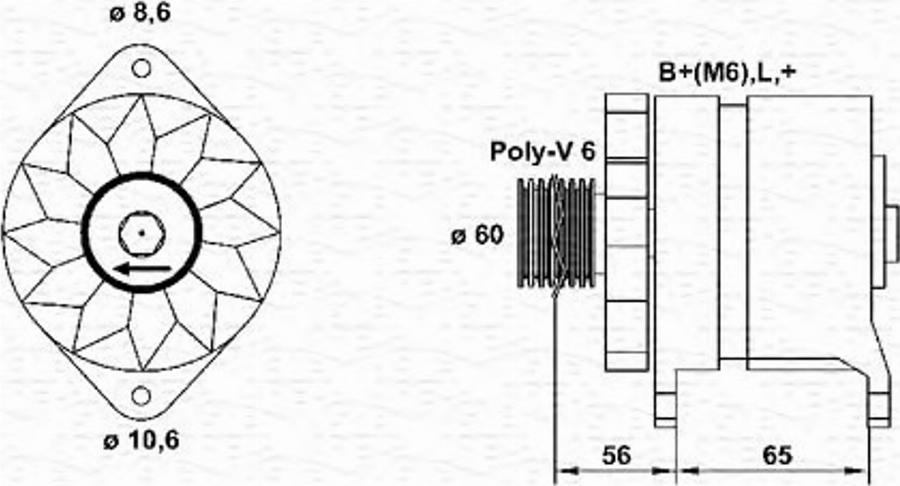 Magneti Marelli 943 35 695 201 0 - Ģenerators ps1.lv