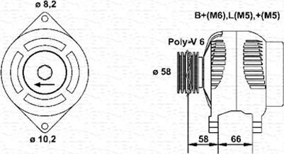 Magneti Marelli 943356980010 - Ģenerators ps1.lv