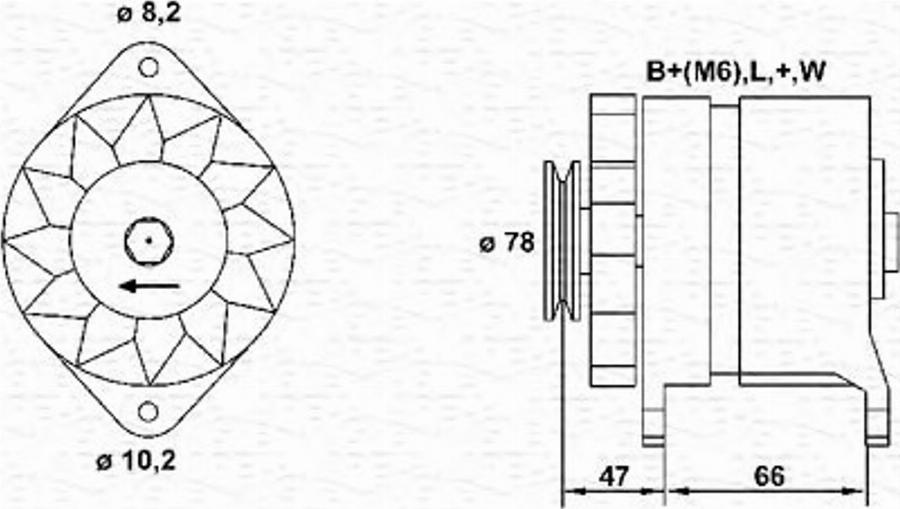 Magneti Marelli 943356981010 - Ģenerators ps1.lv