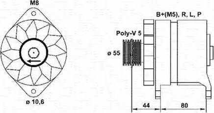 Magneti Marelli 943356927010 - Ģenerators ps1.lv