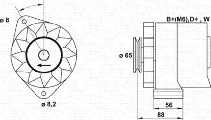 Magneti Marelli 943356408010 - Ģenerators ps1.lv