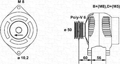 Magneti Marelli 943356554010 - Ģenerators ps1.lv