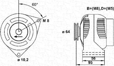 Magneti Marelli 943356566010 - Ģenerators ps1.lv