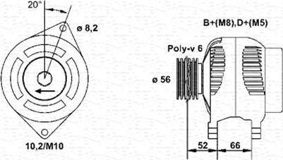 Magneti Marelli 943356568010 - Ģenerators ps1.lv